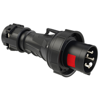 PCE 0359-6, CEE-Plug 60A 4P3W 6h IP69k UL Approved (PCE360P6W)